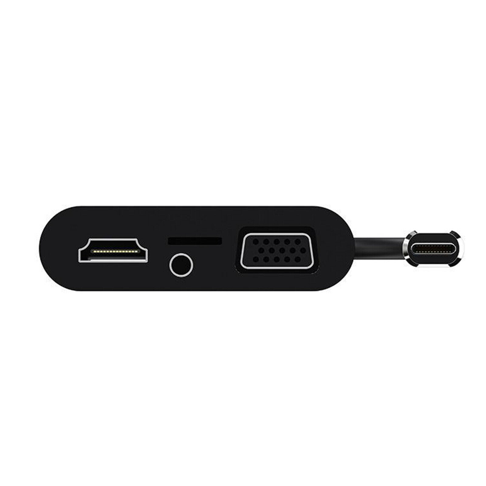USB C Hub Adapter - 8 in 1 Portable Dongle with 4K   Output, USB 3.0 Ports,