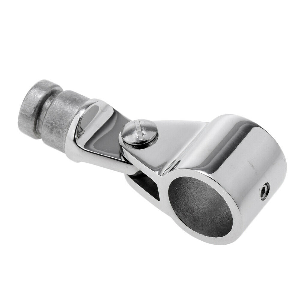 Handrail Arm Elbow Bimini + 90 Degree Rectangular Base For Marine Boat
