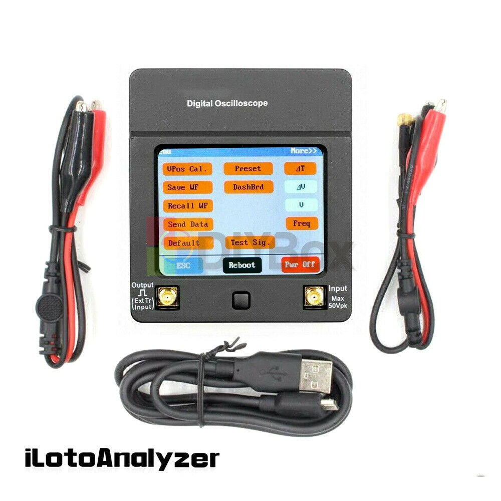 2.4inch TFT Mini Digital Handheld Oscilloscope DSO112A 2MHz Touch Screen