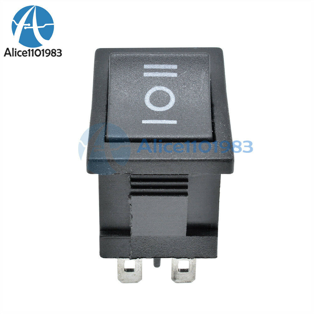 5PCS 6Pin DPDT ON-OFF-ON 3 Position Snap Boat Rocker Switch AC 6A/250V 10A/125V