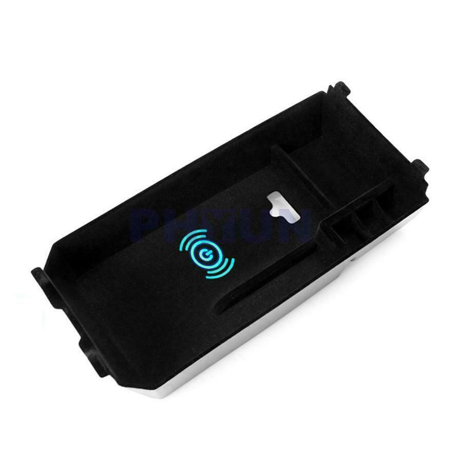 1x QI Wireless Charging Center Console Armrest Sundries Box For Mercedes Benz