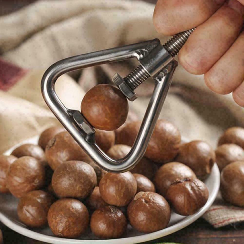 Nut Opener Nut Cracker Machine Nut Sheller Tool Macadamia Accessor Opening C9X6
