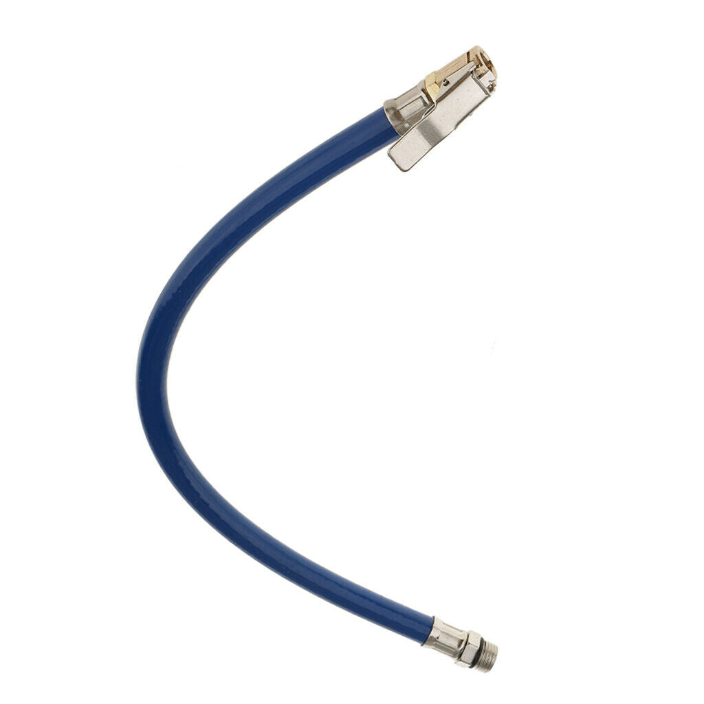 Blue New Vehicle Tyre Tire Air Pump Inflator Rubber Air Pipe Hose Valve