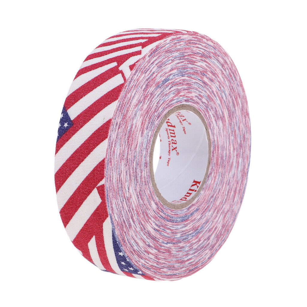 Cloth Hockey Stick Handle Sticky Grip Tape Ice Hockey Wrap Red Stripe