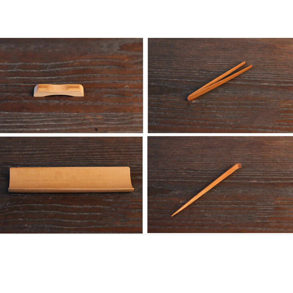 4 pieces bamboo tea tableware Chinese Gongfu tea ceremony Cha Dao