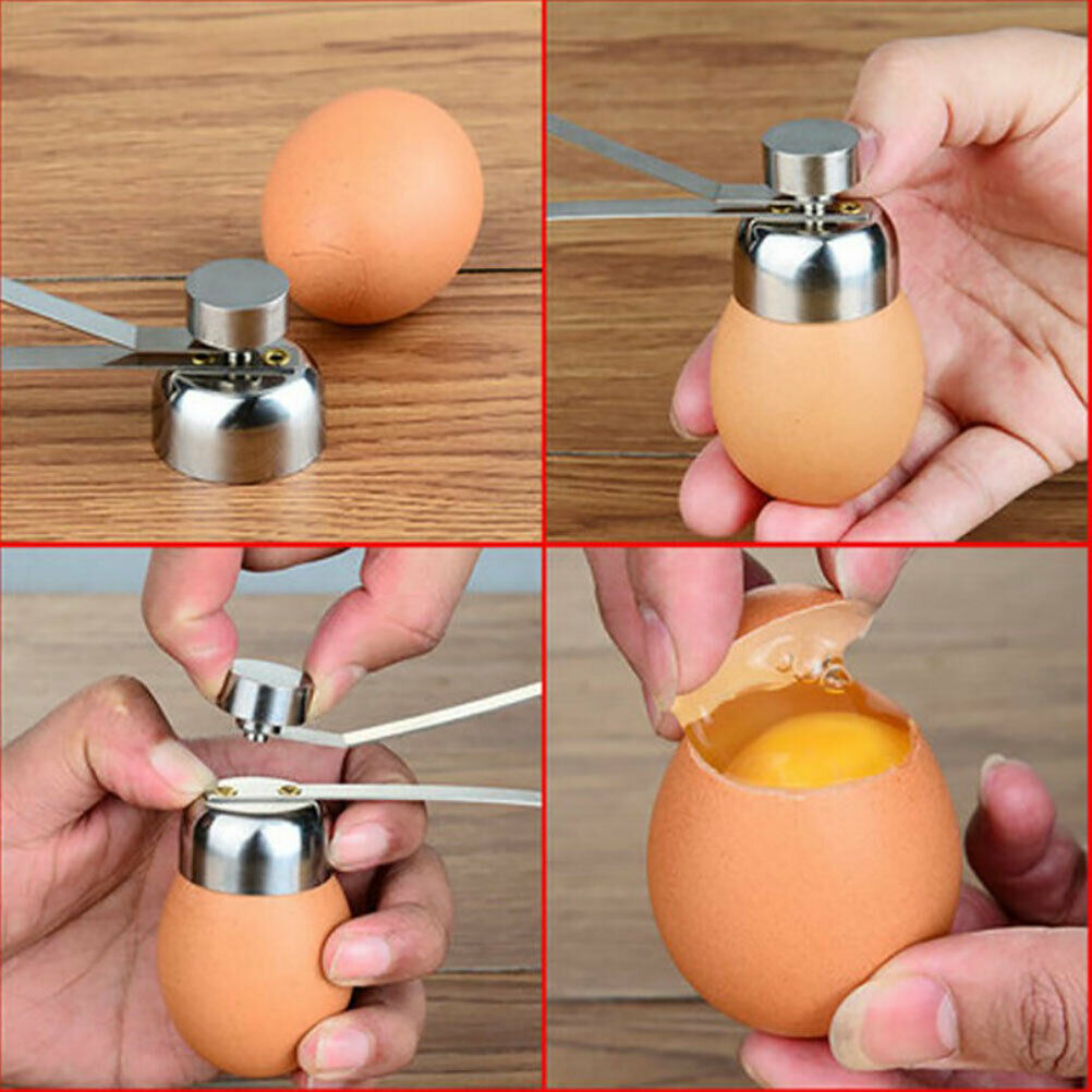 Practical Metal Egg Scissors Egg Topper Cutter Shell Opener Stainless Ste.l8