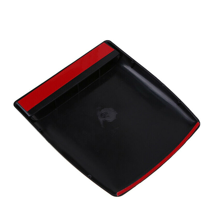 Black Air Flow Intake Hood Decorative Scoop Vent Bonnet Cover For Universal Car