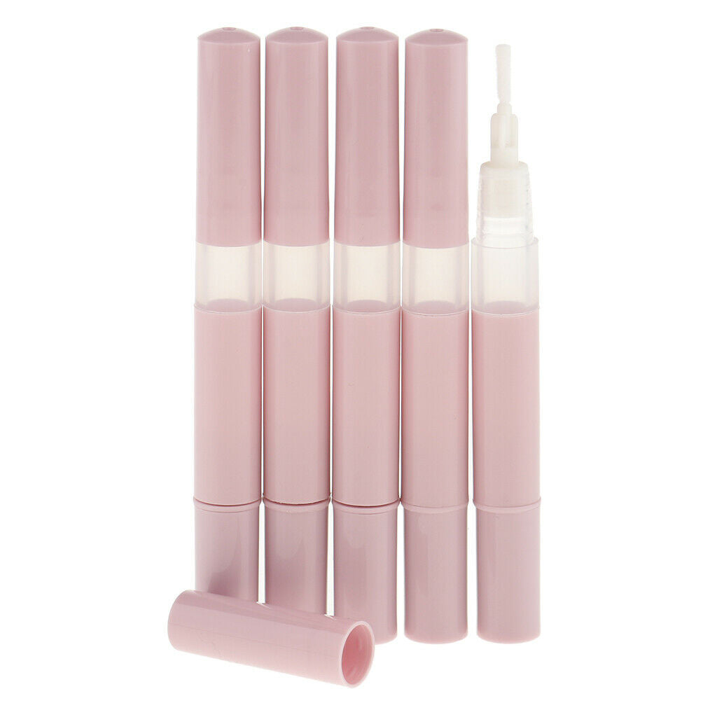 5pcs 3ml Empty Mascara Vials Eyelash Growth Bottle Liquid Tube Lip Gloss Pen