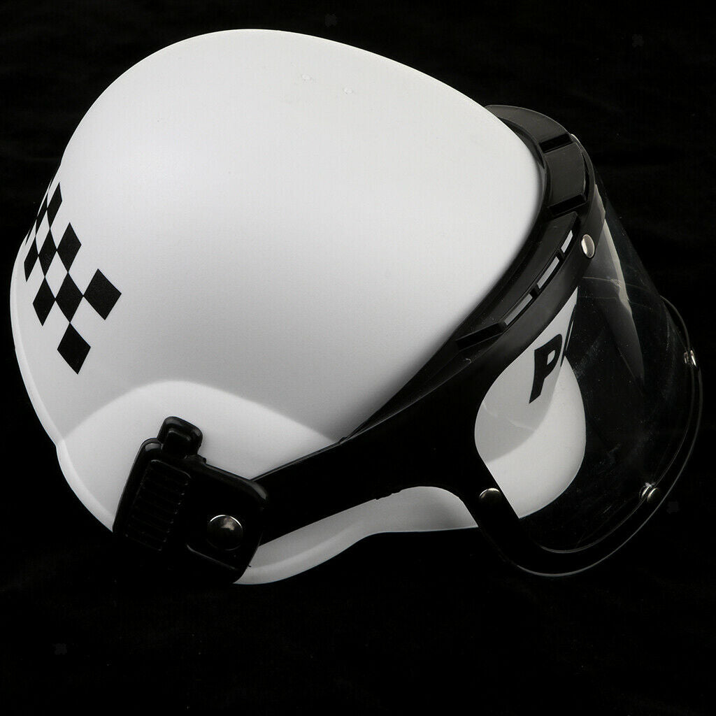 Kids Pretend Play Cop Police Helmet Hat Fancy Costume Dress Up Role Play