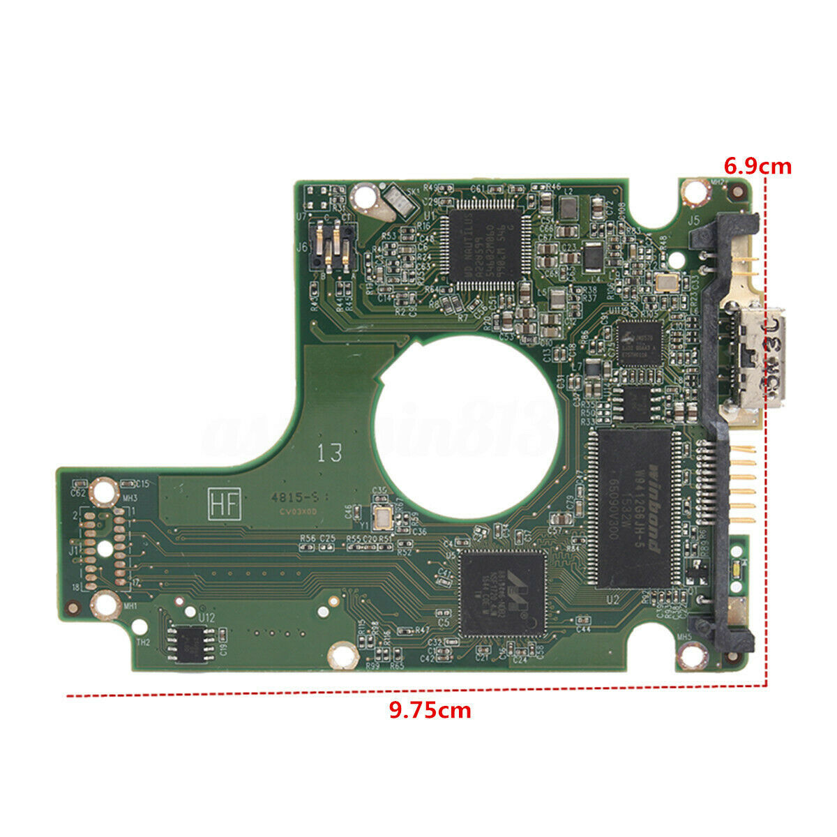 2060-771961-001 REV B HDD Logic Controller PCB For WD5000BMVW WD10JMVW