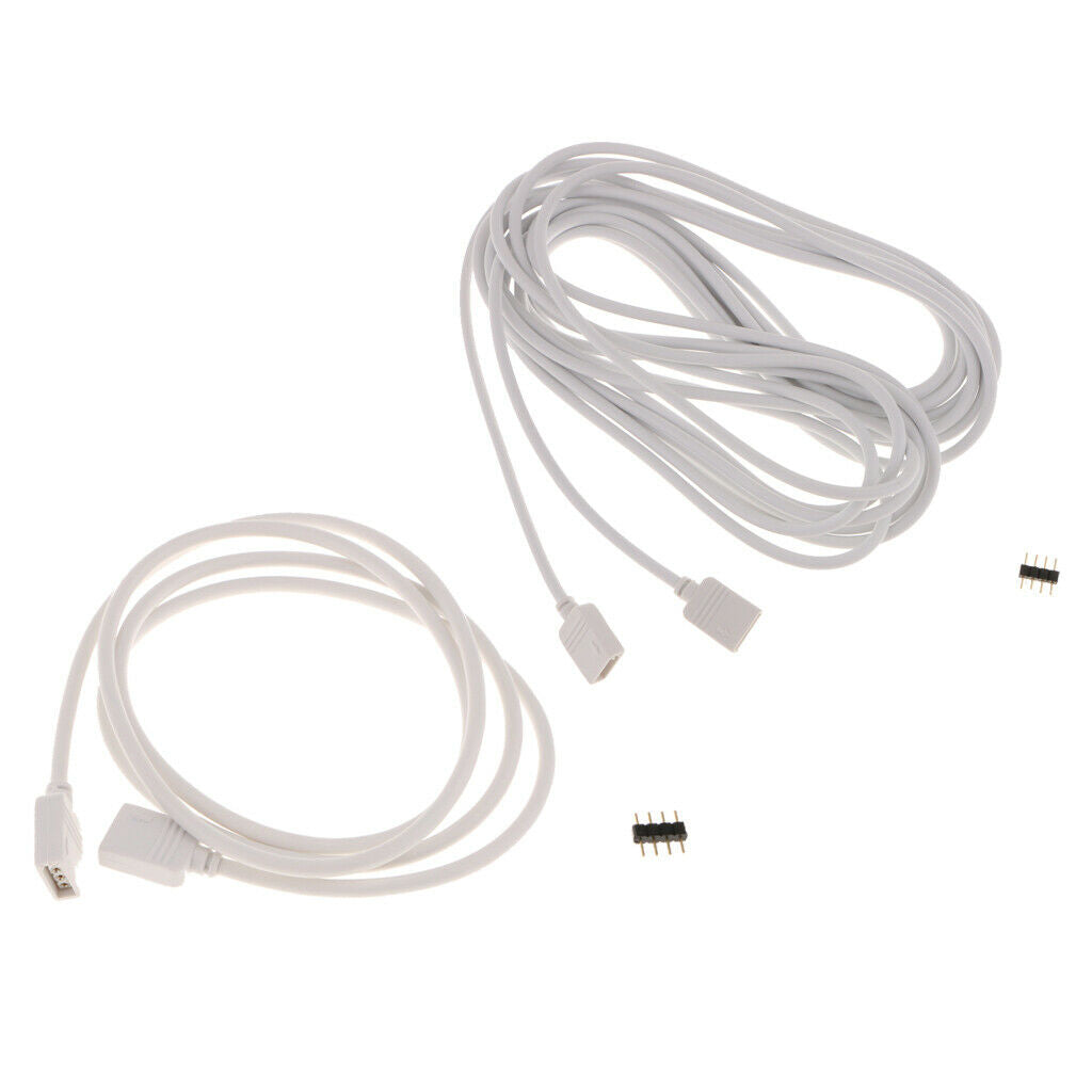 Lot Of 2 5050 3528 LED RGB Extension Cable Connecting Cable Line 4 Pin