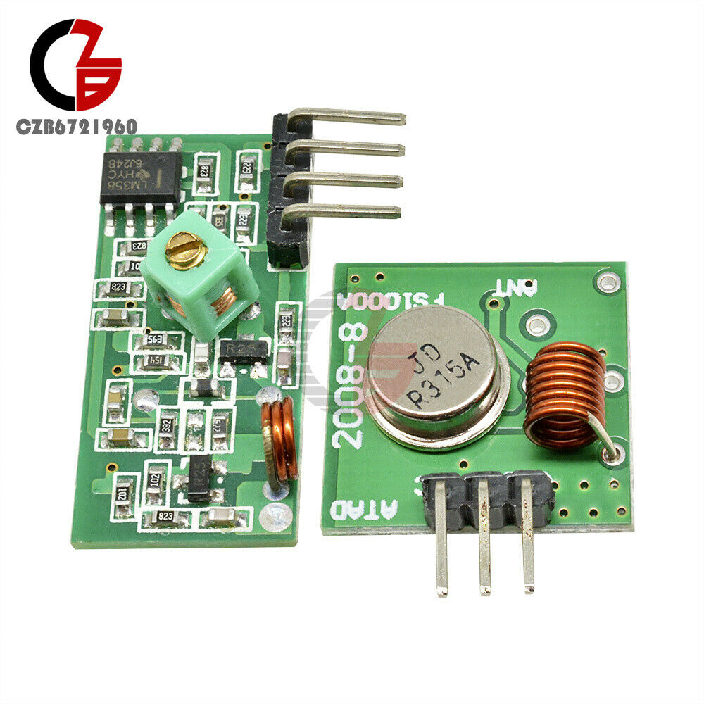 5Pcs 315Mhz RF transmitter and receiver link kit for Arduino/ARM/MCU WL