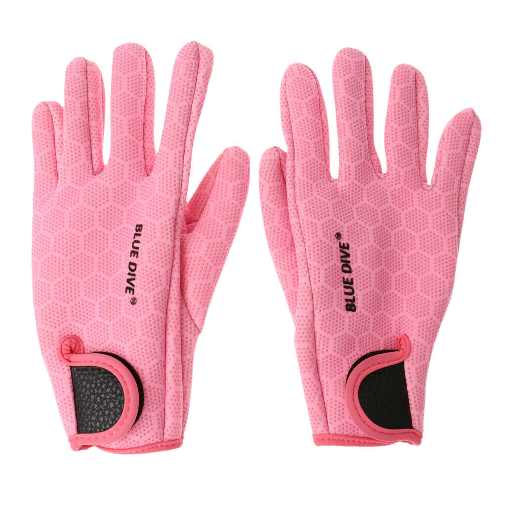 Pair of 2 Neoprene Protective Gloves Kayak Surf Scuba Diving Snorkeling Swimming