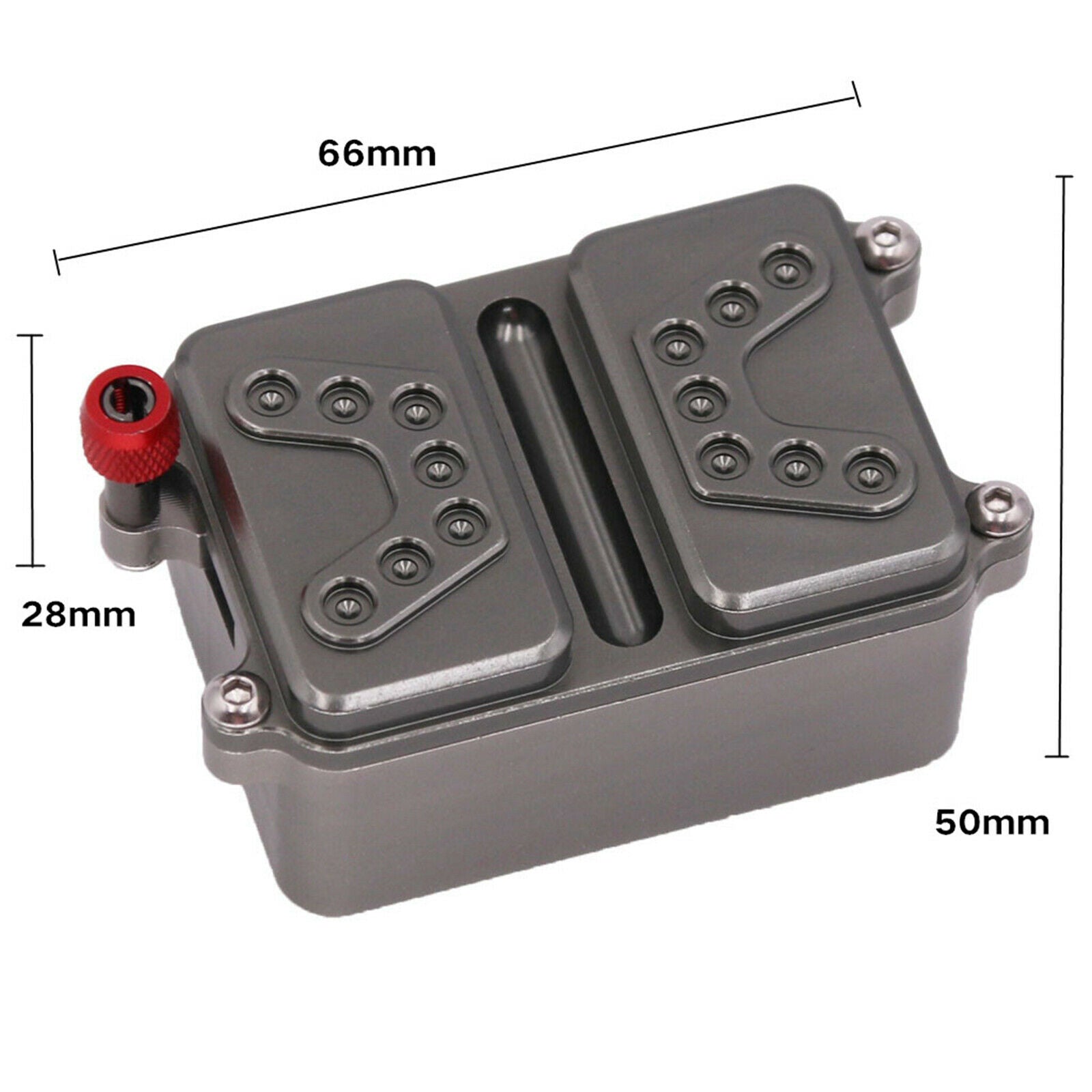 Metal ESC Receiver Box for Wrangler 90047 1/10 RC Buggy Replacement Upgrade