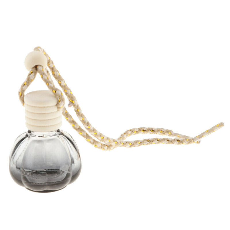 Empty Transparent Charm Perfume Bottle Holder 10ml Car Room Ornament Pumpkin