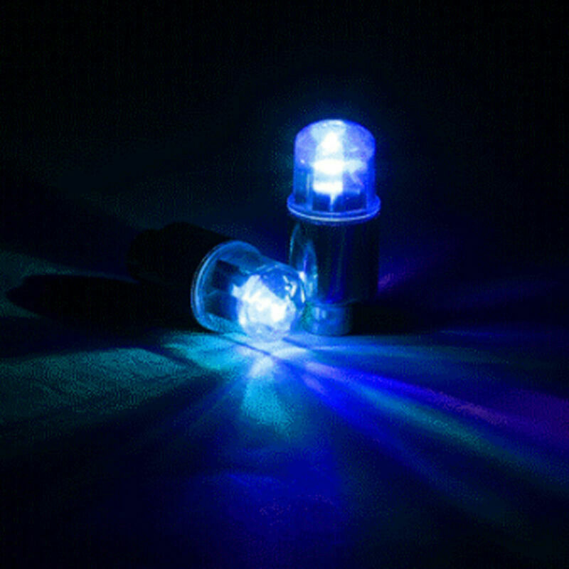 4pcs Valve Stem Car Wheel Tyre Tire Air LED Light Caps Dust Cover Accessories