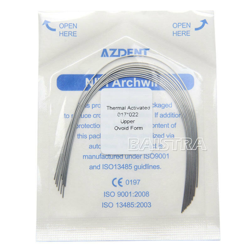 200 Packs Dental Orthodontic Heat Thermal Activated Niti Rectangular Arch Wires