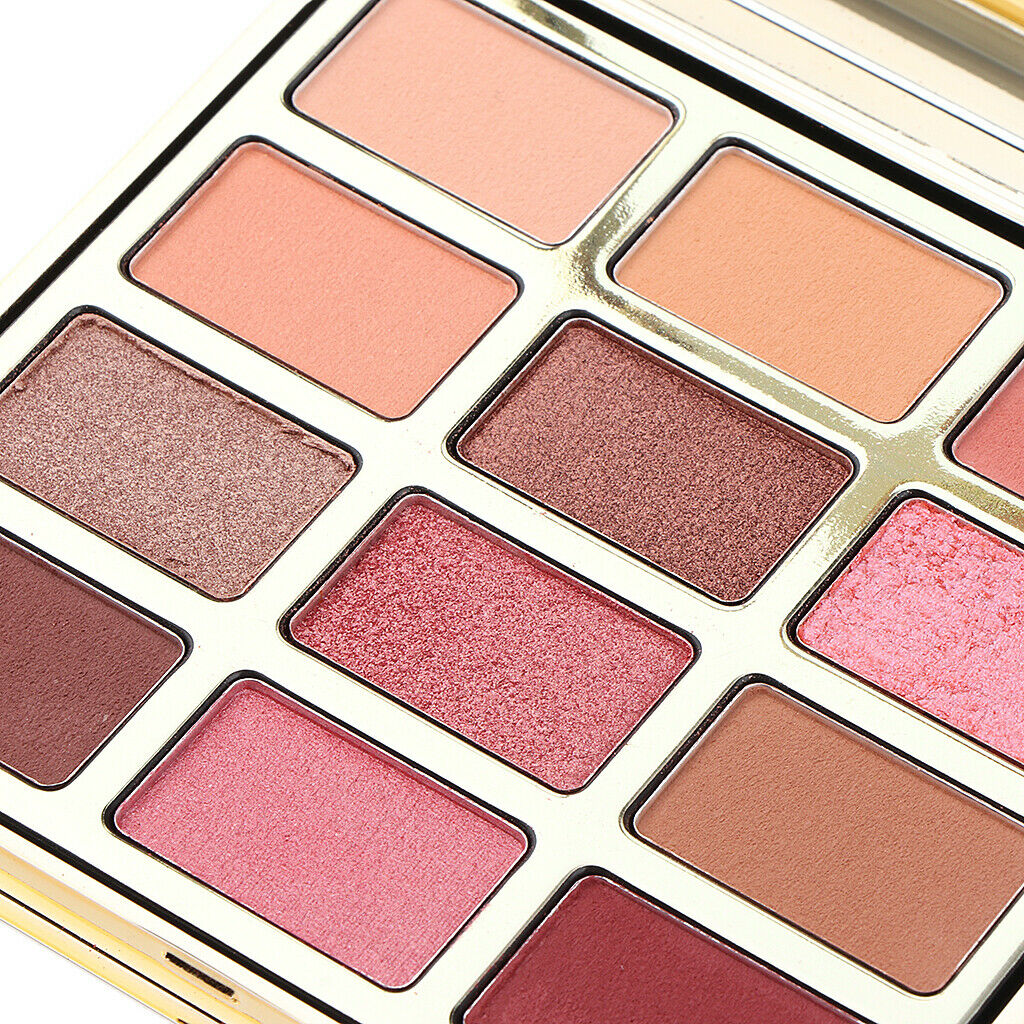 12 Colors Shimmer and Matte Eyeshadow Palette Makeup Visions Pink Starries