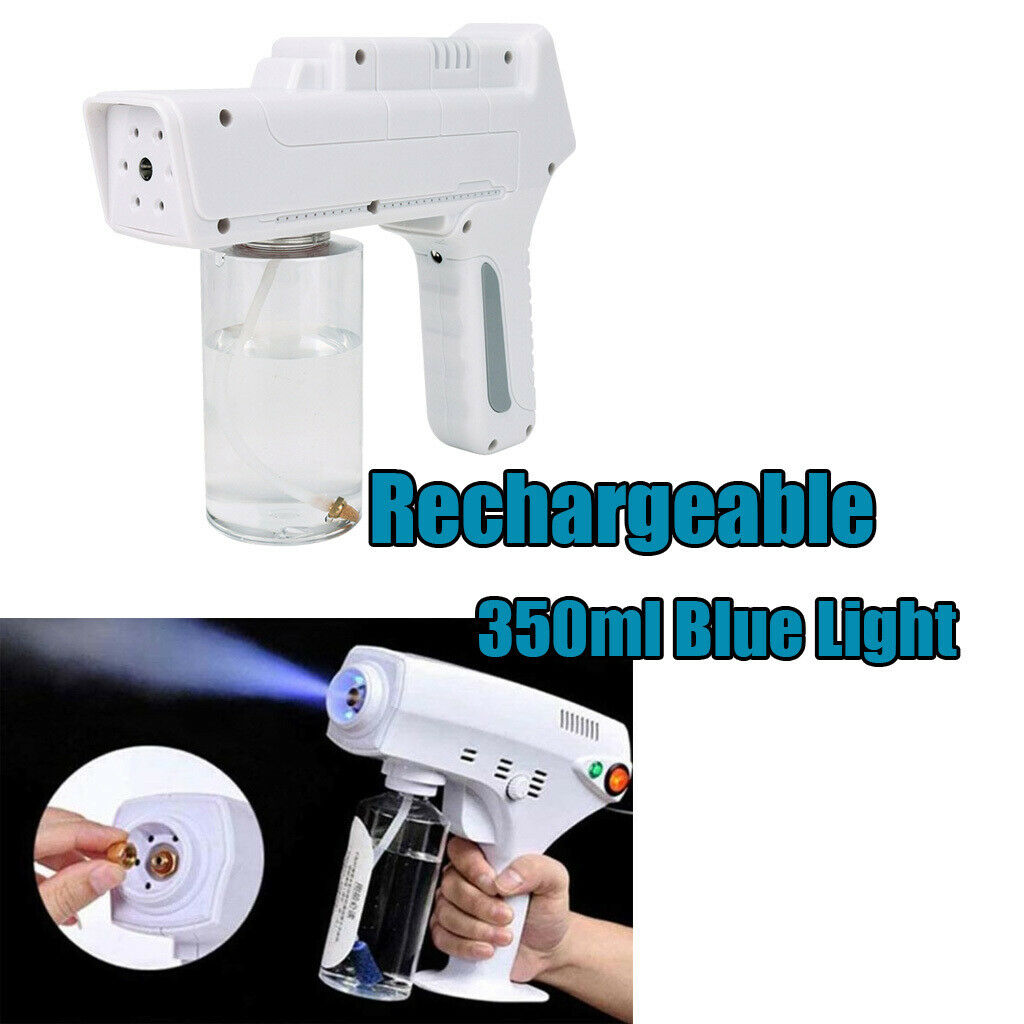 Rechargeable Nano Disinfection Sprayer Fogger with Blue Light Handheld