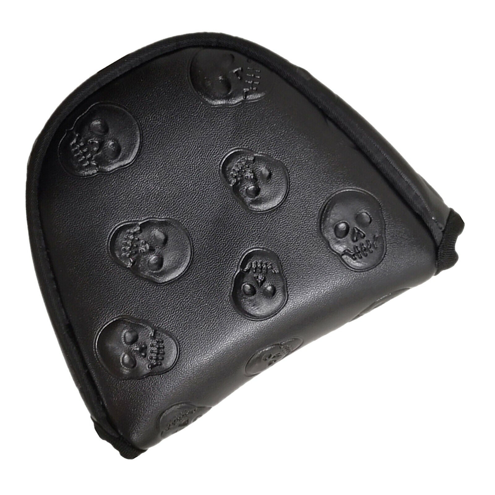 Durable PU Embroidery Golf Mallet Putter Head Cover Club Guard Headcover