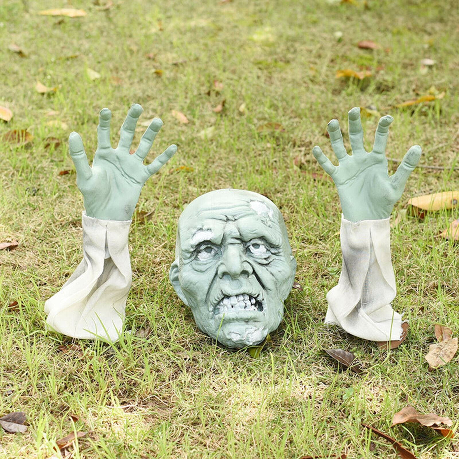3pcs Horrible Lawn Zombie Decoration Garden Ornament Decor Realistic Statue