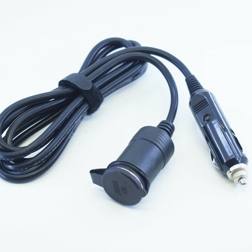 1pc 1.8M 18AWG 12V Car Cigarette Lighter Socket Male to Female Extension Cable