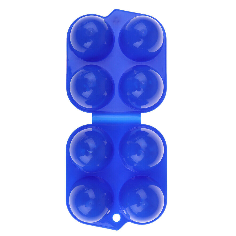 4 Grid Egg Box Carrier Folding Carton Holder Outdoor BBQ Picnic Shockproo.l8