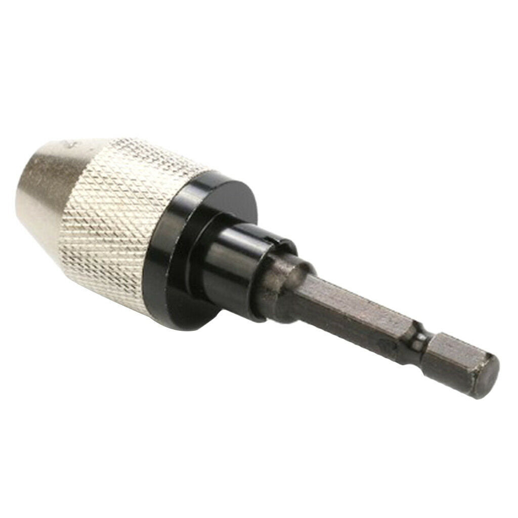 2Pcs 0.3-6.5mm Bit Drill Chuck Adapter Impact Drive Shank Quick Change Holder