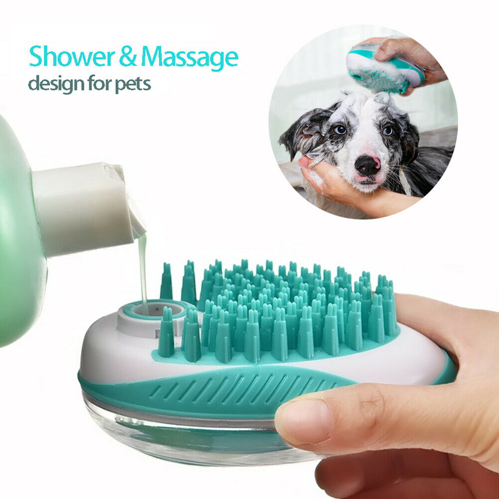 Dog Bath Brush Pet SPA Shampoo Massage Comb Cleaning Shower Shampoo Brush @