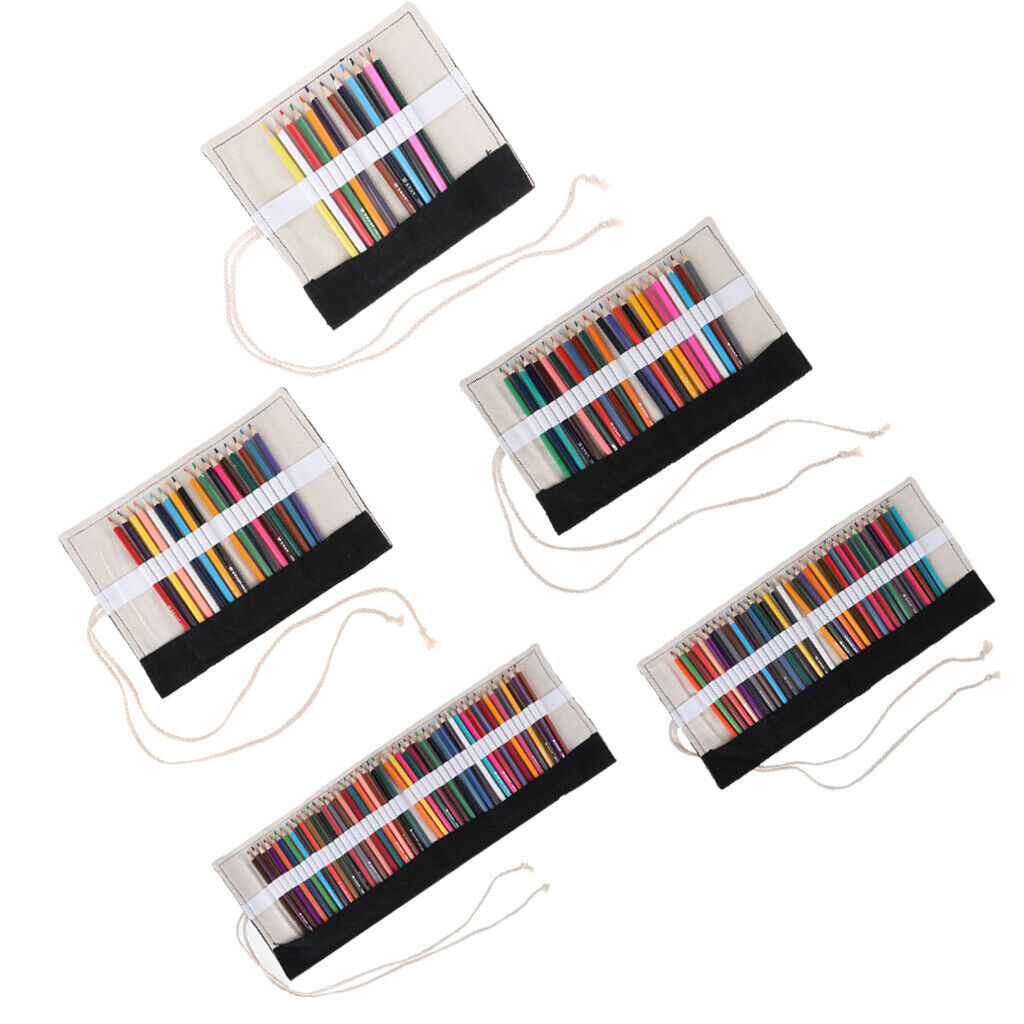 DIY Photo Album Scrapbook Photo Book with Canvas Roll Up Pencil Case - Perfect