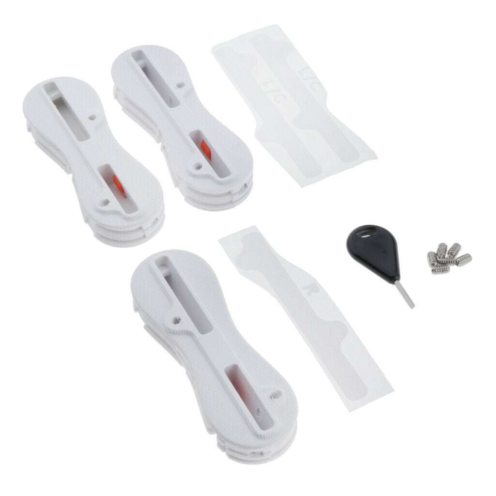 3 Pack Fin Box 9 Degree   Mounting Base Box Adapter with 6 Screws Fin Key