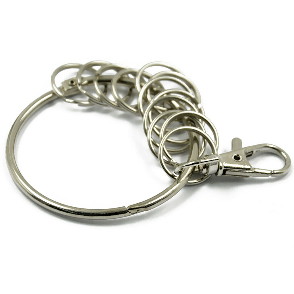 Metal Jump Rings Keychains for Jewelry Necklace Findings Crafts DIY Supplies