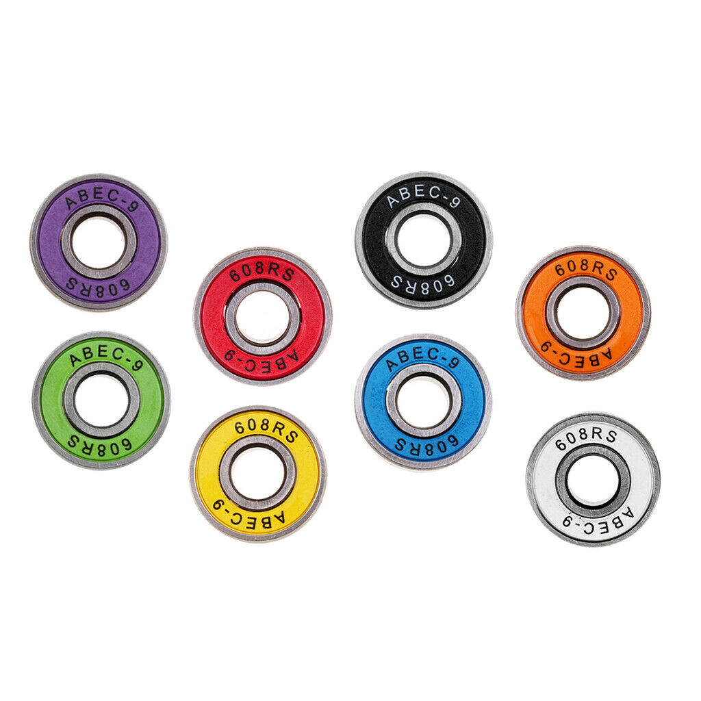 40 Pieces Frictionless ABEC-9 Skateboard Bearing Rolling Bearings Roller