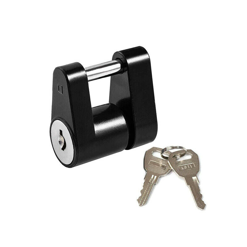 Trailer Latch Hitch Locking Receiver with 1/4  Lock Anti-theft Towing Tongue Pin