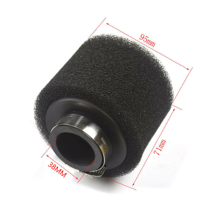 38MM Motorcycle Sponge Foam Air Filter Straight Cleaner ATV For 110 125 150CC