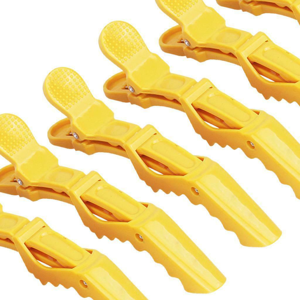 6 Plastic Styling Clips Hair Styling Alligator Clips Barrettes No Trace