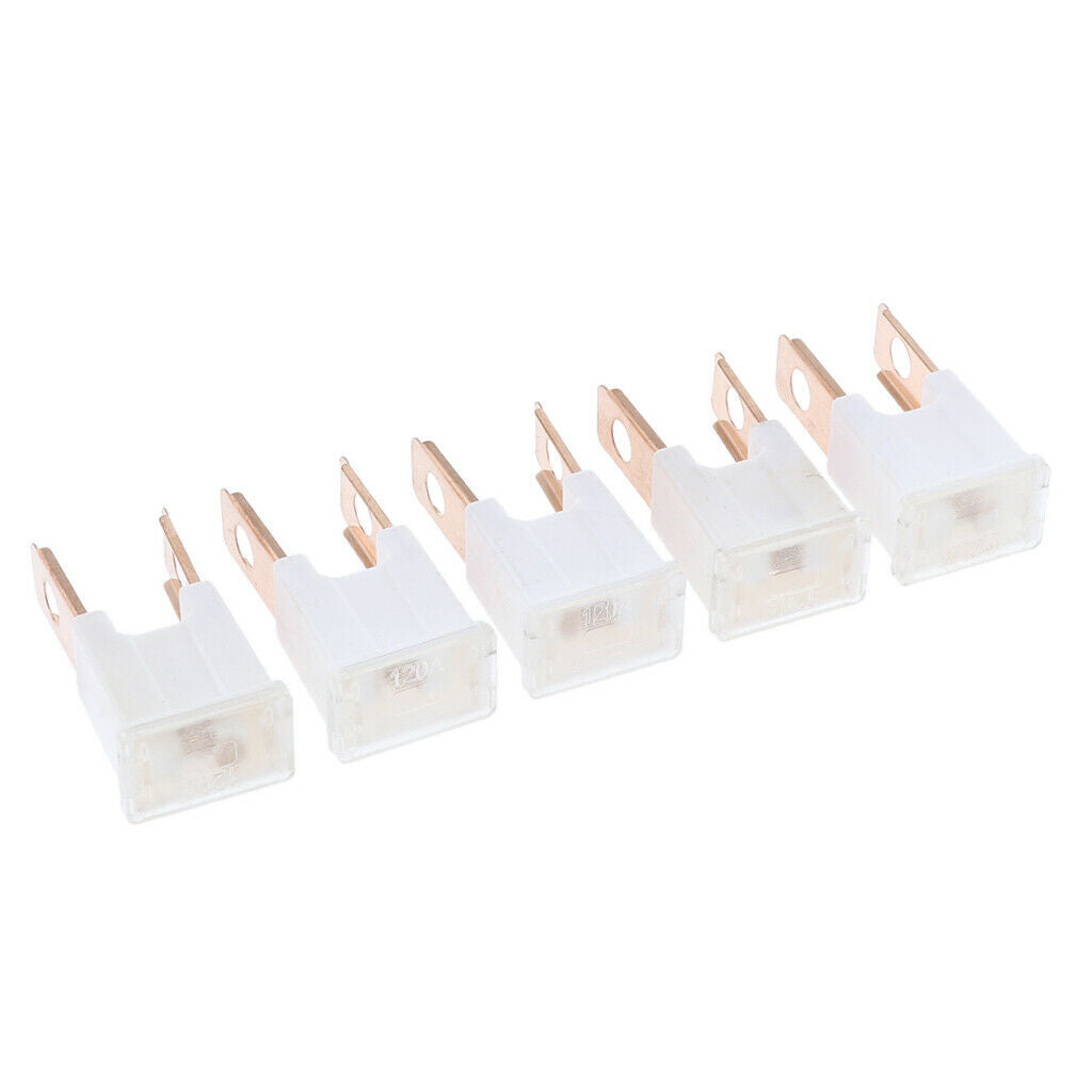 5 Pieces Brown 32V 120A Amp FLK-M Push-in Type Male PAL  Fuse for Car