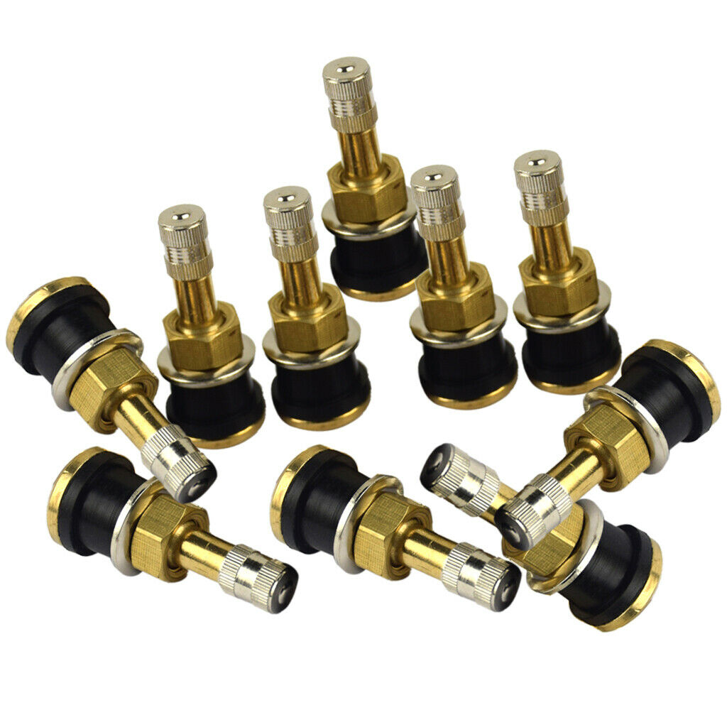 10x TR501 Metal Valves, Steel Valves, Rim Valves for Cars, Trucks And Buses