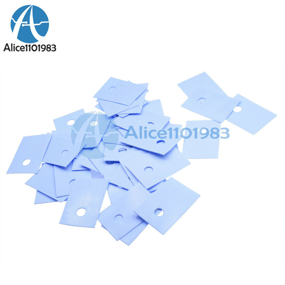 1000PCS TO-220 Insulation Pads Silicone Heatsink Shim for Laptop GPU CPU