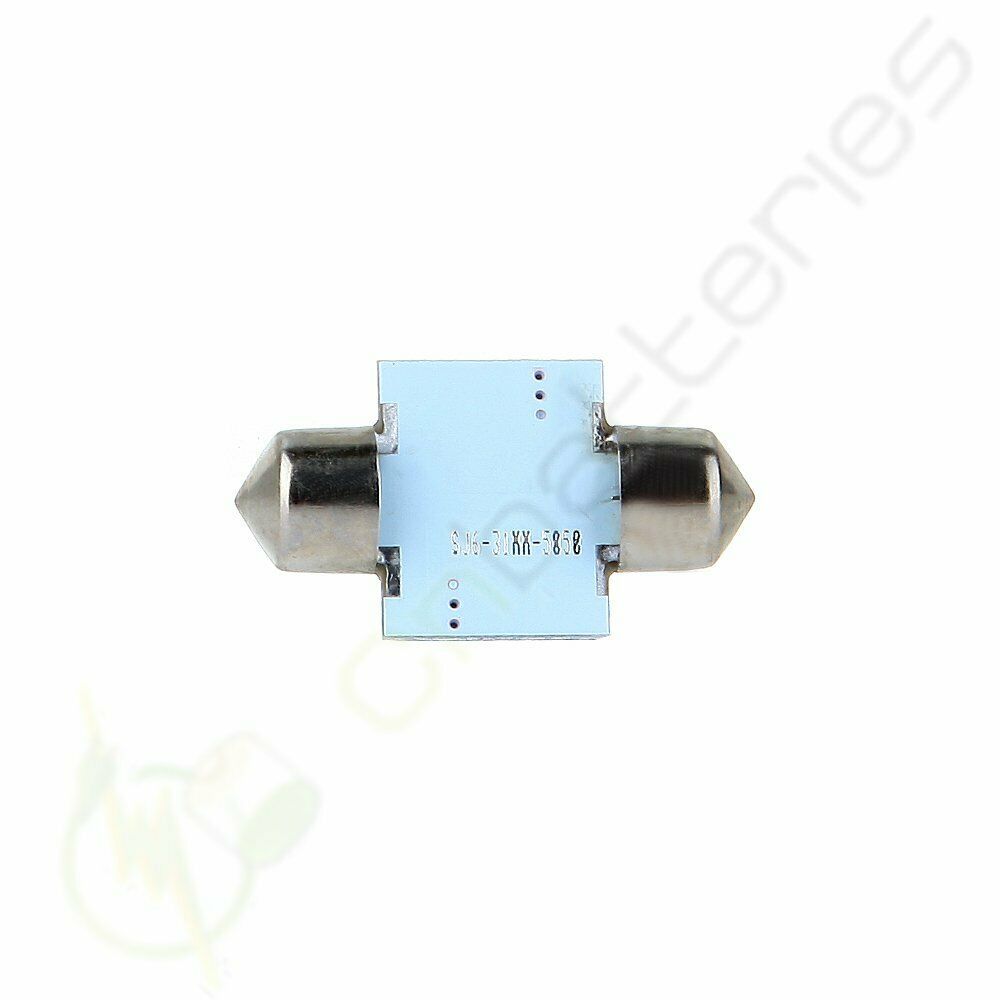 20x Interior Festoon 31mm 6-SMD-5050 Car LED Dome Trunk Light Bulbs Ice Blue 12V