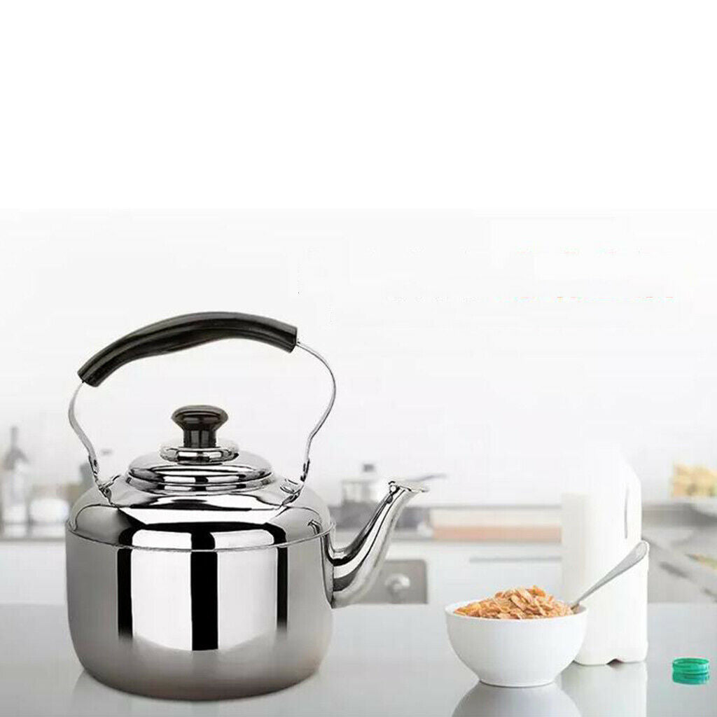 2x Stainless Steel Whistling Tea Kettle Coffee Kitchen Stovetop Induction 4L