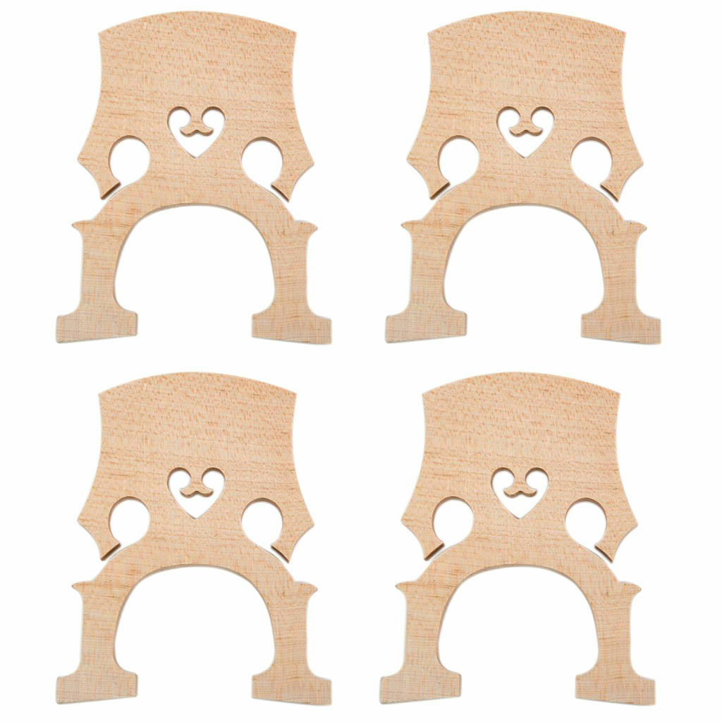4 Pieces Maple 3/4 Cello Bridge Musical Instrument Replacement Multipurpose