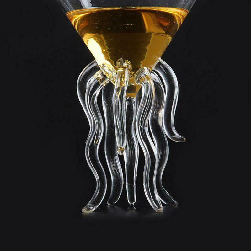 Octopus Cocktail Glass Transparent Jellyfish Glass Cup Juice Glass