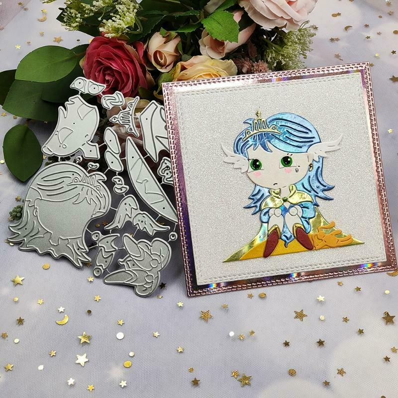 Girl Princess Metal Cutting Dies Stencil DIY Scrapbooking Album Paper Card Mold