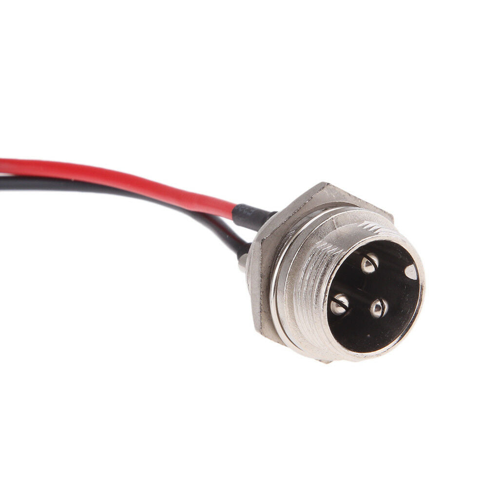 8.3" 3-Pin Male Electric Scooter Bike Battery Charger Male Plug Cable