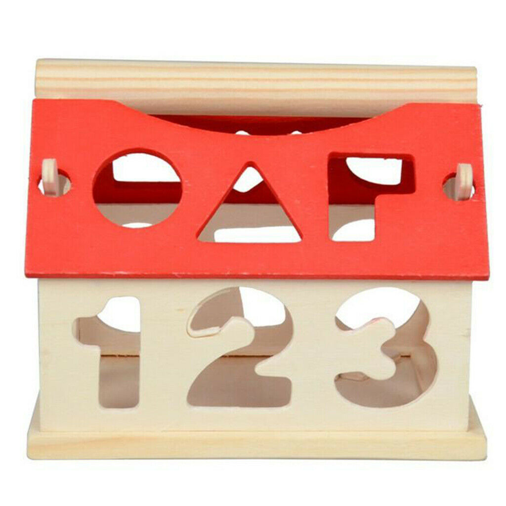Colorful Number and Shape Blocks Educational Math Training Interactive Toys