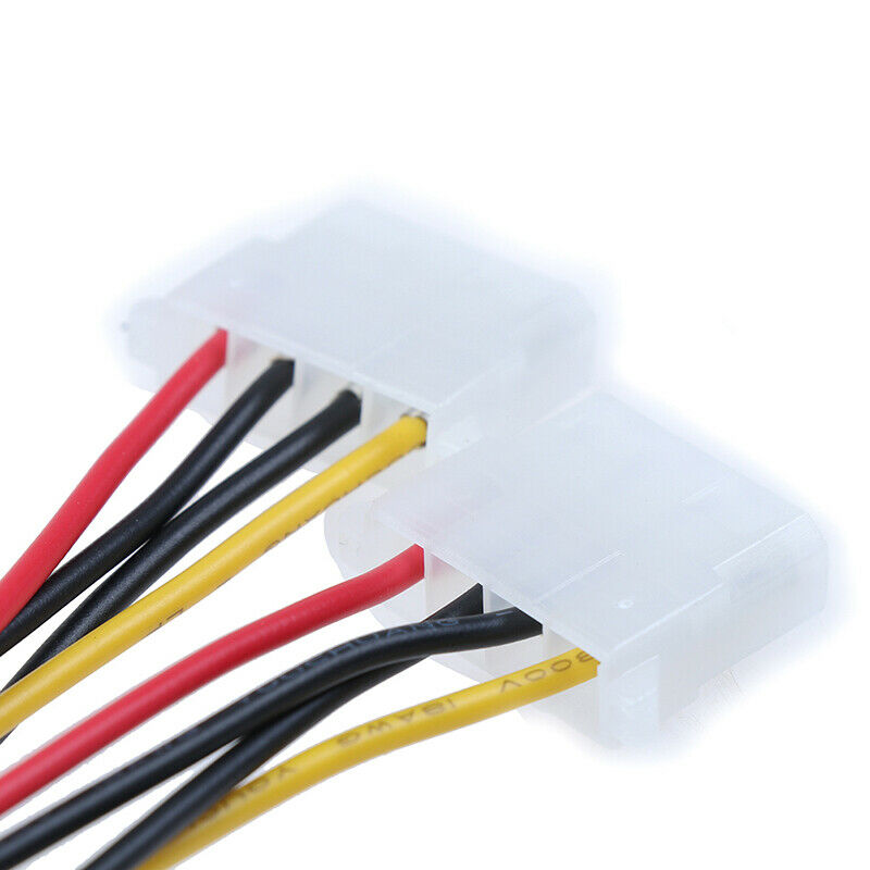 15Pin SATA Male to Double 4 Pin Molex Female IDE HDD Power HardDrive Ca-DD