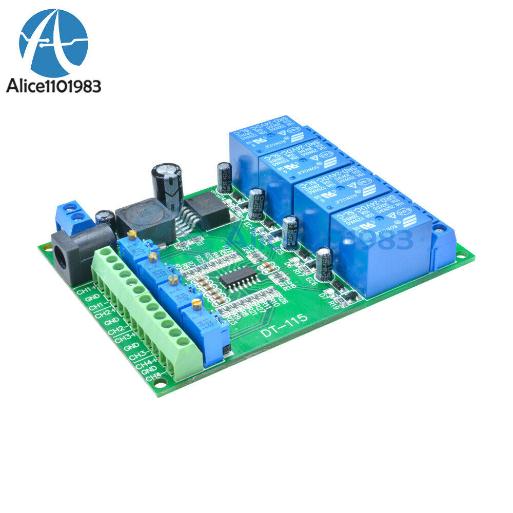 DC 24V 4-Channel Voltage LM393 Comparator Comparison Stable Module 150mA