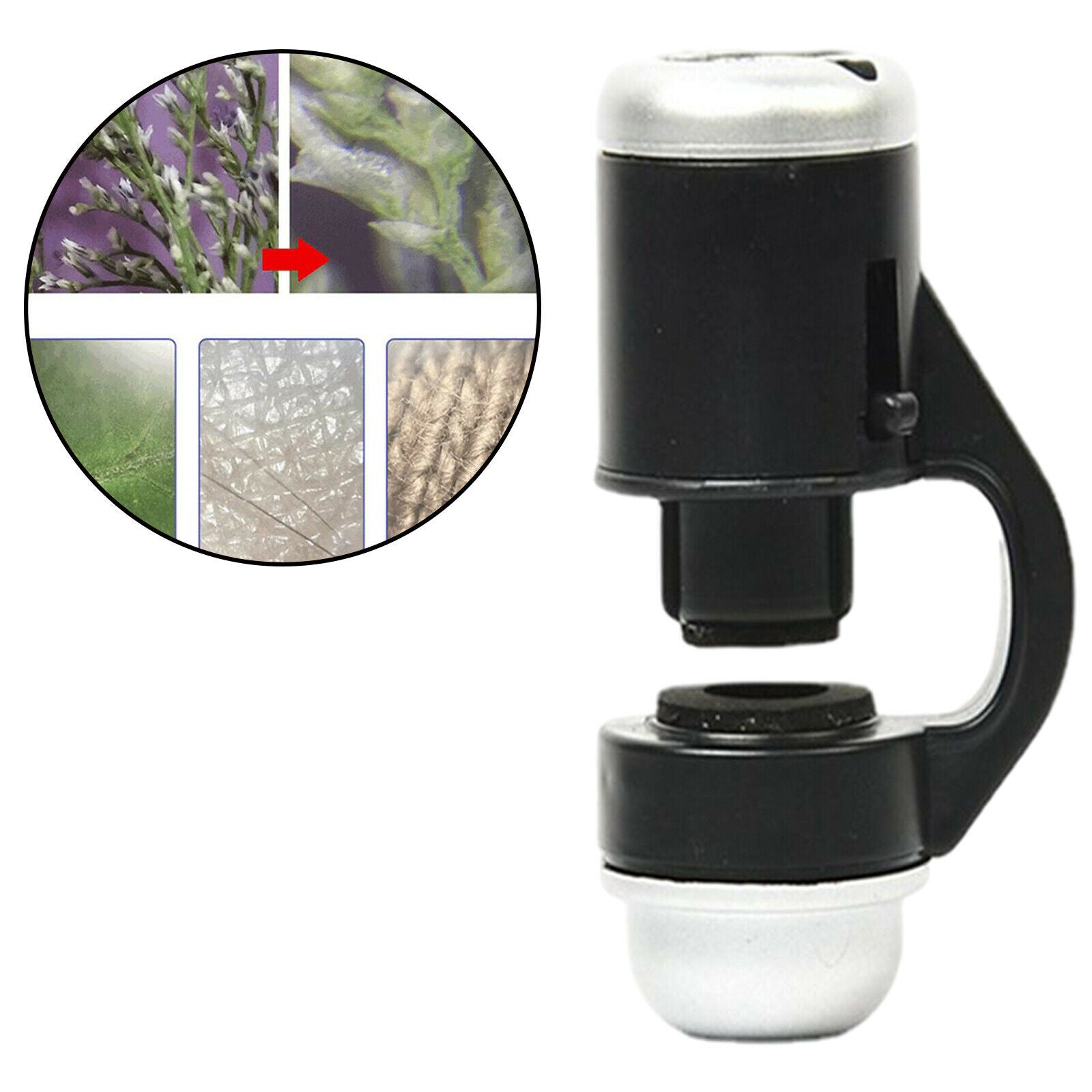 30 Times Mini Bright LED Stereo Microscope Loupe Clip On for iPad Smartphone