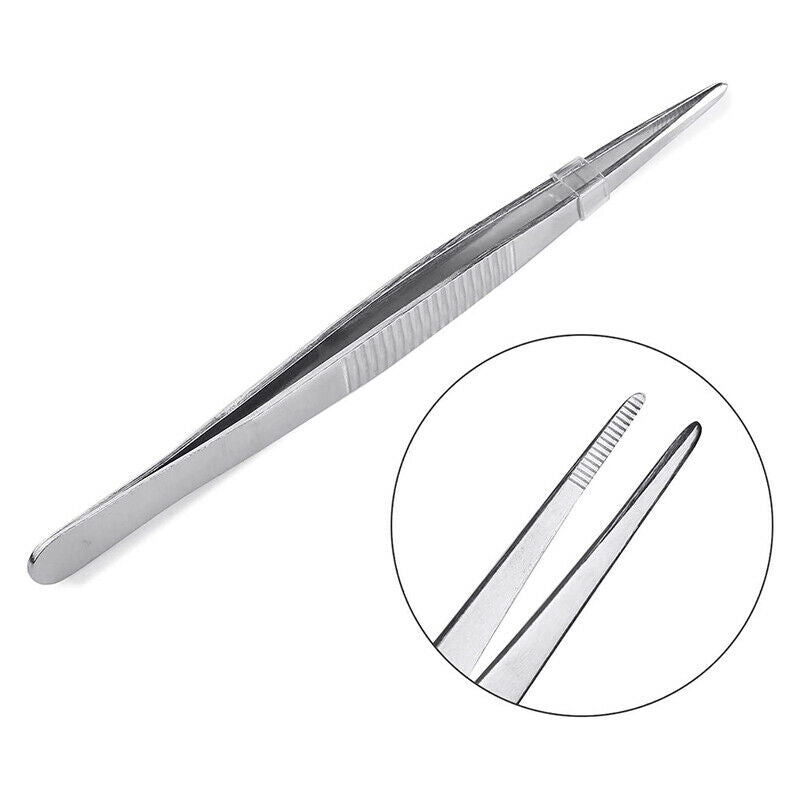 Professional Stainless Steel Tweezers Eyebrow Hair Pluckers Slanted Tweezers HN